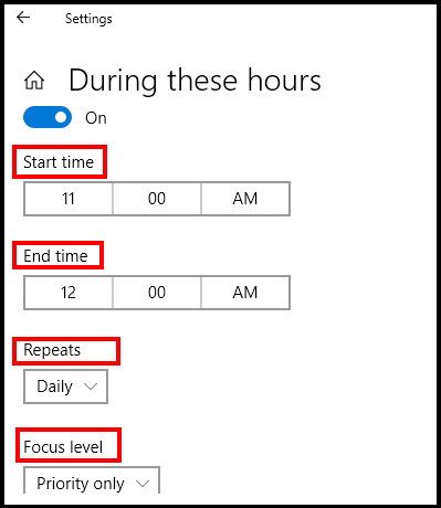 Focus Assist in Windows 10 Feature and How to Customize it