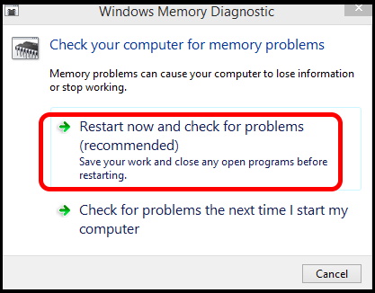 check computer for memory problems