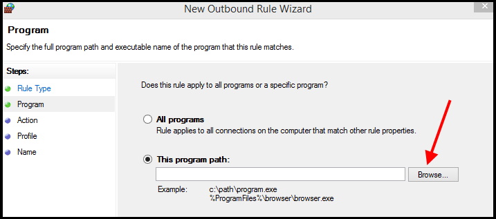 Firewall Advance settings