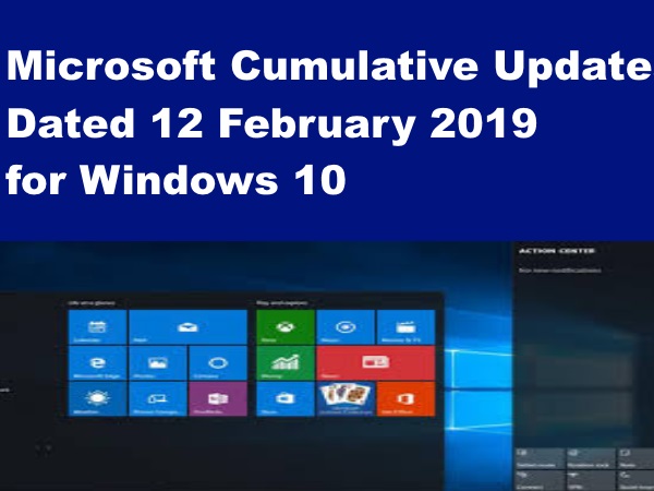microsoft windows updates february 2019
