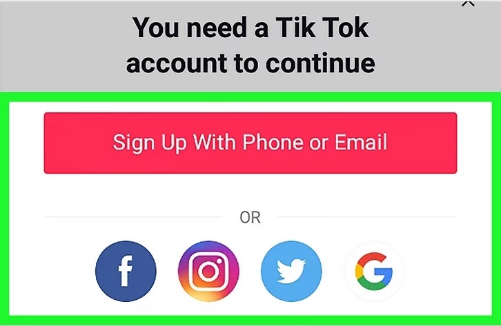 TikTok account