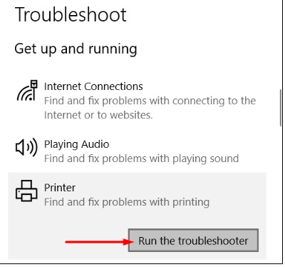 Printer troubleshoot