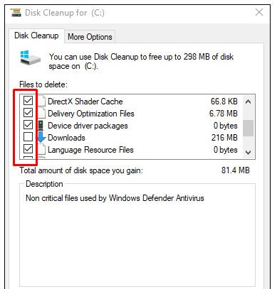disc clean up in windows 10 to fix NO SUCH PARTITION Grub