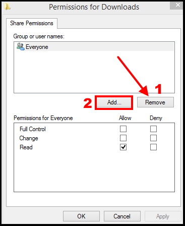 change default file share