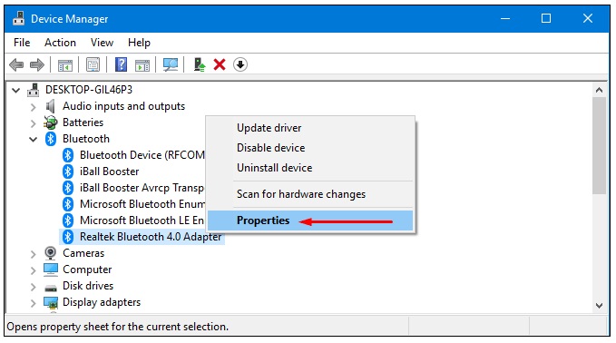 reinstall bluetooth driver windows 10