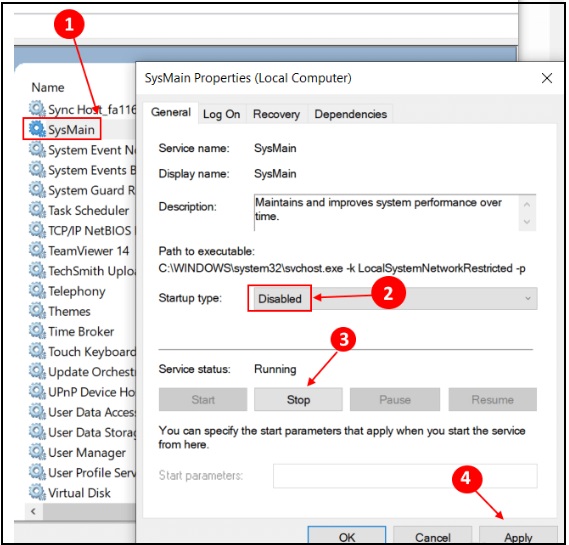 How to Enable / Disable Superfetch / SysMain in Windows 10
