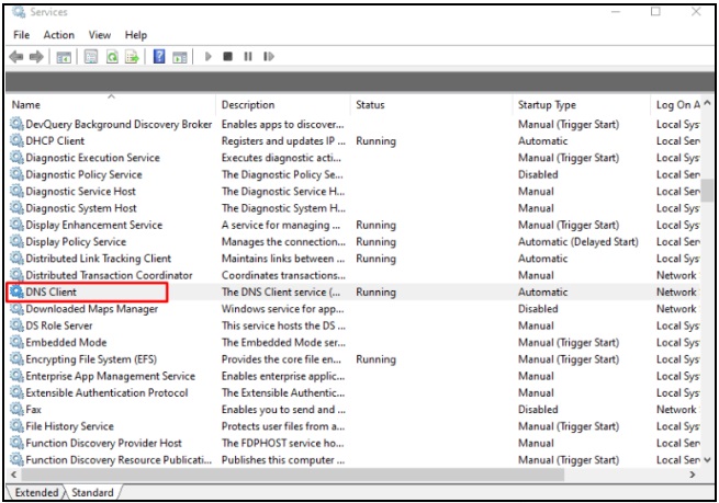 How to Enable or Disable DNS Client Service in Windows 10