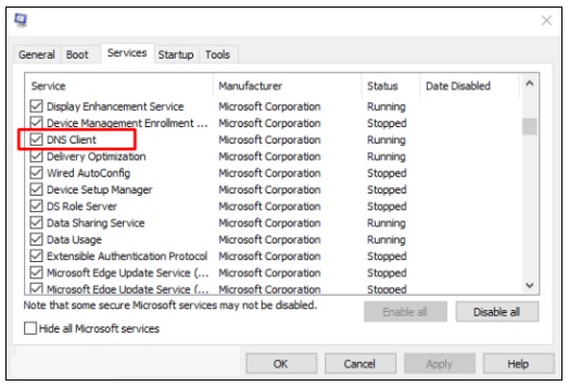 Tips: 04 Ways to Enable or Disable DNS Client Service in Windows 10