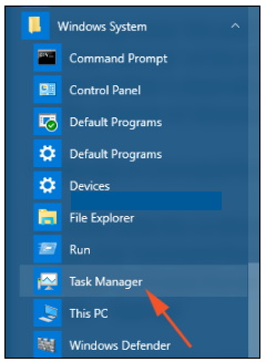 how to launch task manager in windows 10