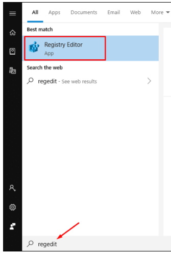 how to open registry editor in windows 10