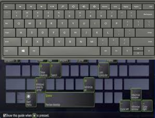shortcut keys and functions in windows 8