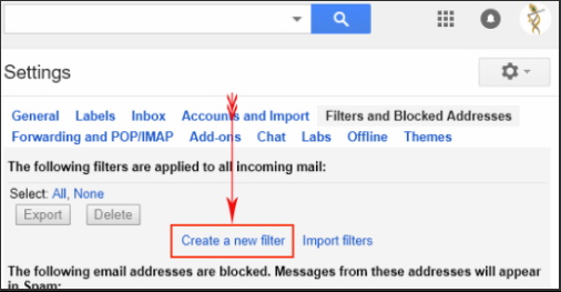 delete unwanted spam mail in gmail