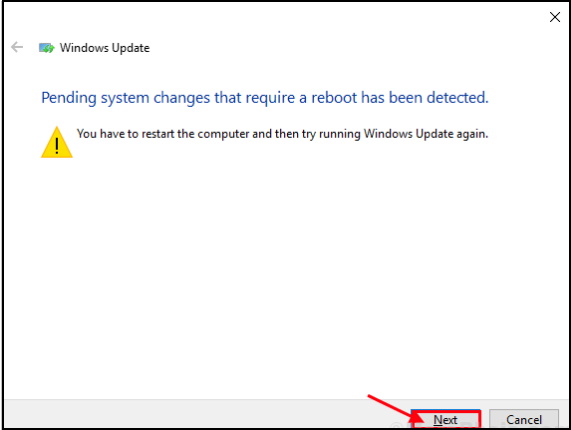 Update Error Code x80240439 in windows 10