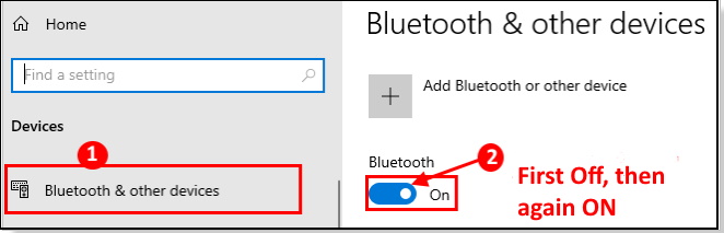 bluetooth is paired but not connected
