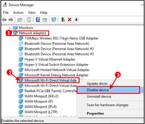 wifi network not displaying in windows 10