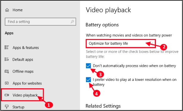 how to enhance Laptop battery life in windows 10