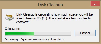 free hard disk space