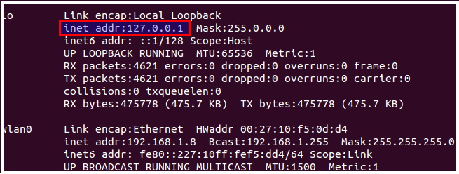 find ip address in linux ubuntu
