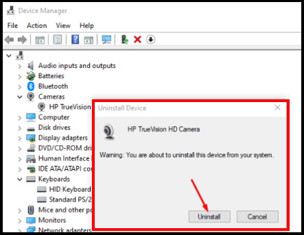 Tips : Webcam Driver reinstallation procedure in Windows 10