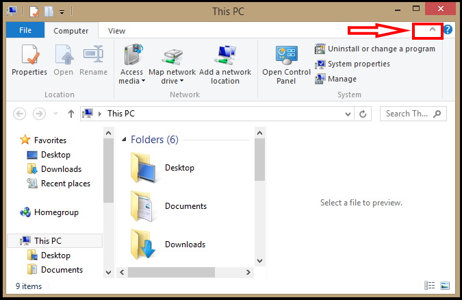 windows explorer ribbon