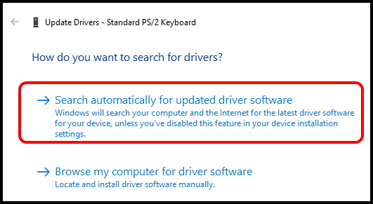 update keyboard driver