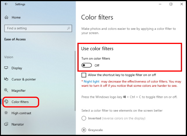 color filters