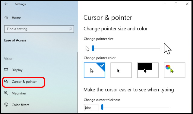 cursor and pointer