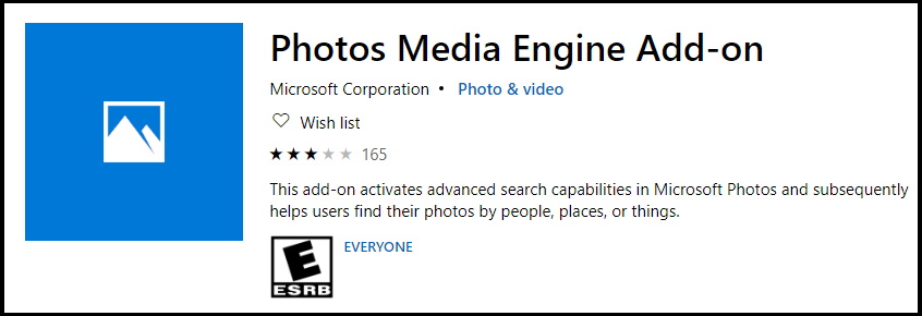 photos media engine add on