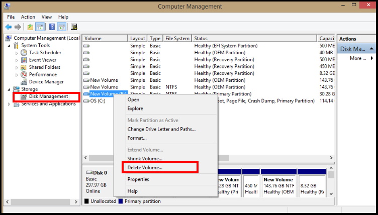 Hard disk space