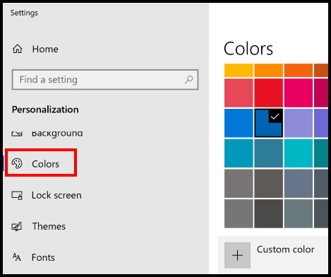 personalize background color