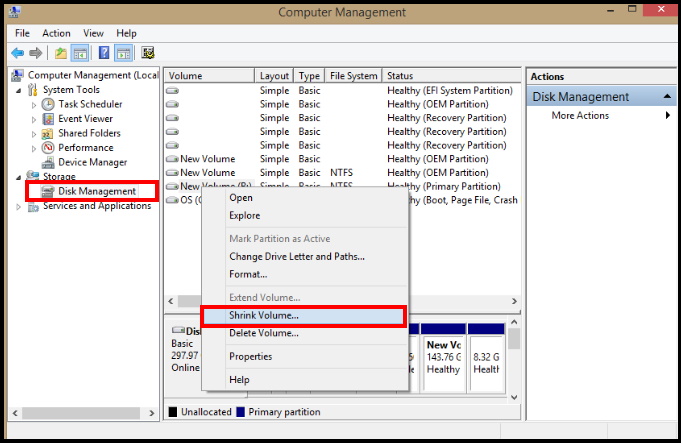 Tips : How to perform Hard Drive partition in Windows 10 / 8