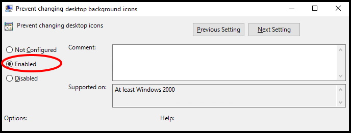 No one can change Desktop icons without your permission in Windows 10
