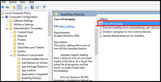 Tips: How to Turn Off or Disable AutoRun in Windows 10
