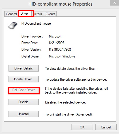 odinstaluj i ponownie zainstaluj sterowniki myszy w systemie Windows 7