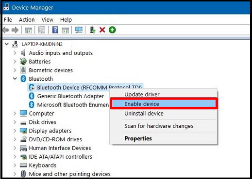 How to Fix Bluetooth not connecting in Windows 10