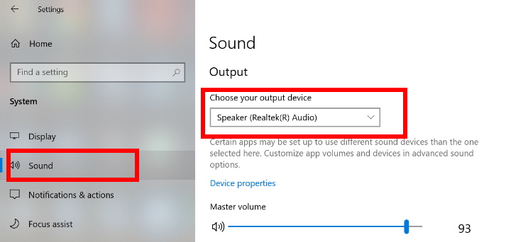 Set Default speaker