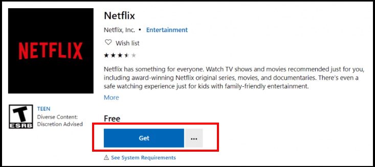 install Netflix App