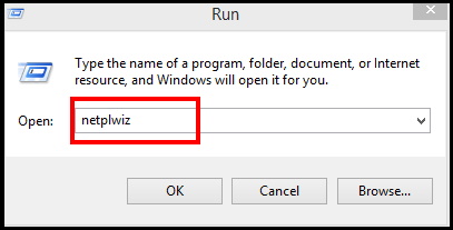 netplwiz Run Command