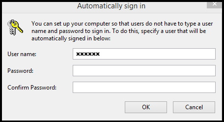 Automatically sign in windows 10