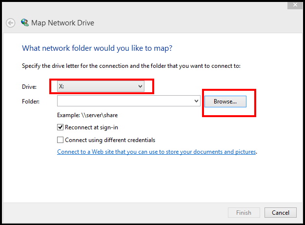 map network drive