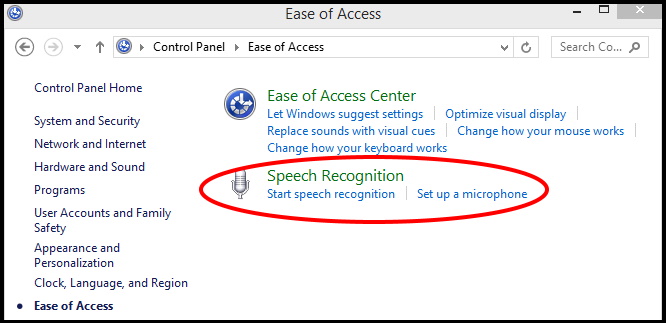 Speech Recognition Windows 10
