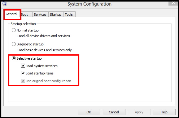 system configuration windows 10