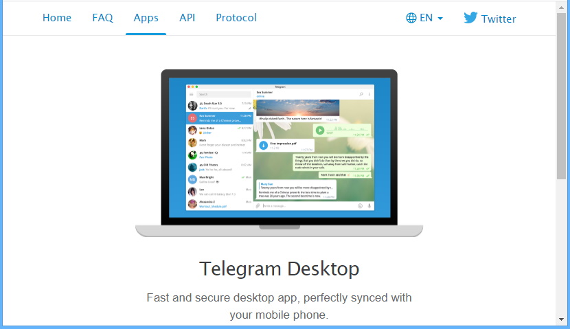 Telegram and Signal app