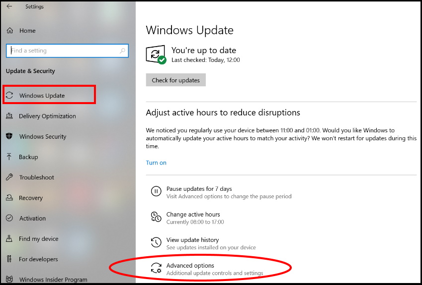 Uninstall Windows 10 update