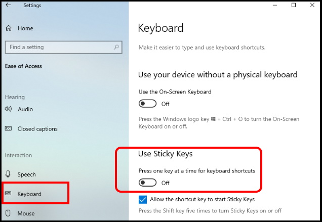 Windows plus spacebar key