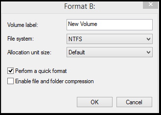 Format USB Flash Drive