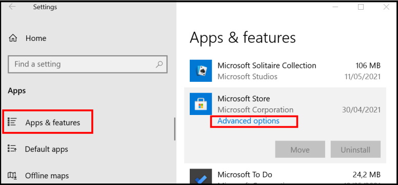 Microsoft Store not opening