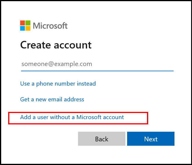 create Microsoft account