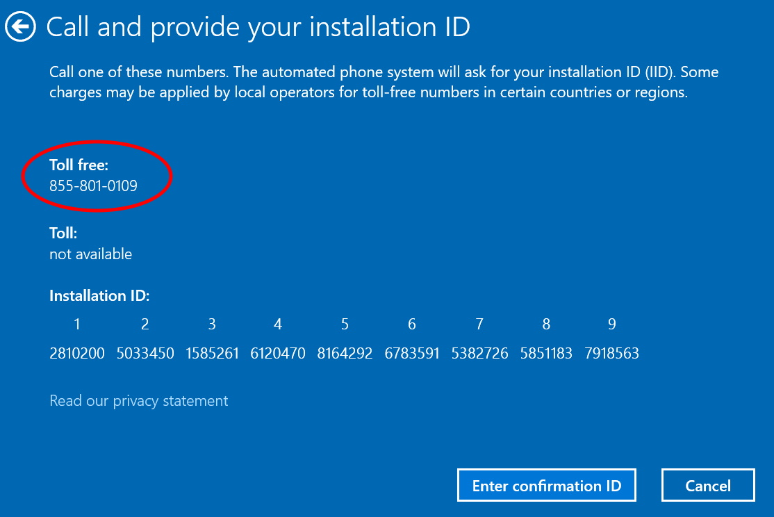 Windows 10 Activate Error