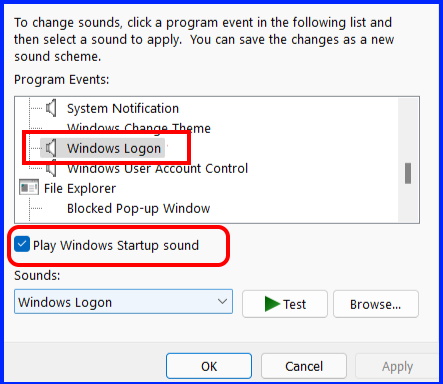 windows 11 startup sound